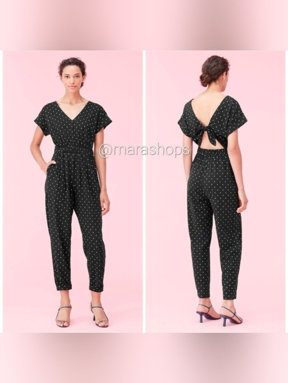 Rebecca Taylor La Vie Romy Polka Dot Jumpsuit